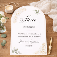 Carte de remerciement / bienvenue