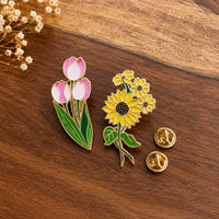 Carte Pin's Fleur Personnalisée | Cadeau Maîtresse & Maître