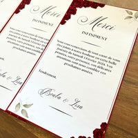 Carte de remerciement / bienvenue